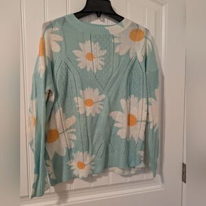 Floral Knit Sweater